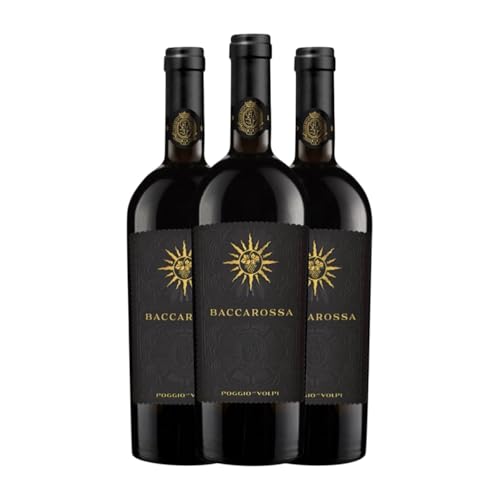 Poggio Le Volpi Baccarossa Nerobuono Rosso Lazio 75 cl Rotwein (Karton mit 3 Flaschen von 75 cl) von Poggio Le Volpi