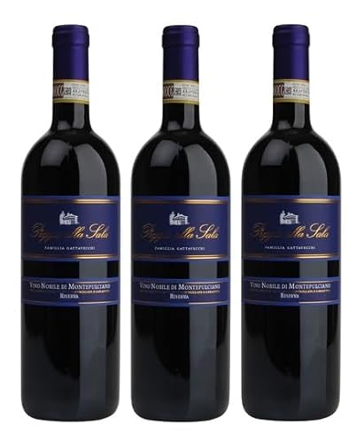 3x 0,75l - 2019er - Poggio alla Sala - Vino Nobile di Montepulciano Riserva D.O.C.G. - Toscana - Italien - Rotwein trocken von Poggio alla Sala