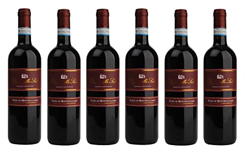 6x 0,75l - 2019er - Poggio alla Sala - Rosso di Montepulciano D.O.C. - Toscana - Italien - Rotwein trocken von Poggio alla Sala