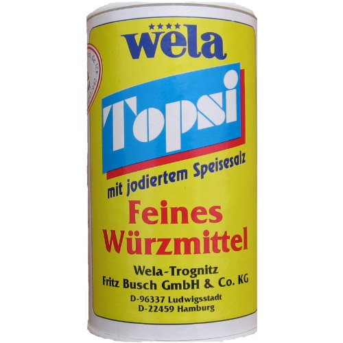 Topsi 200 g mit jodiertem Speisesalz von Poiget