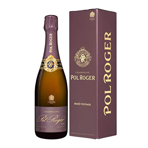 Champagne Pol Roger Rosé Vintage 2012 in Geschenkverpackung Brut (1 x 0.75 l), Paket mit:1 Flasche von Pol Roger