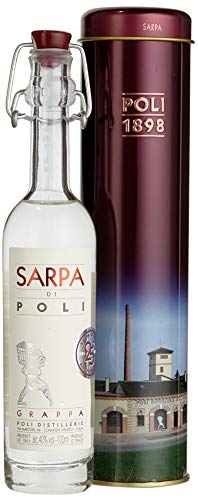 Jacopo Poli Grappa Sarpa di 'Baby' in Geschenkröhre (1 x 0.1 l) von Poli