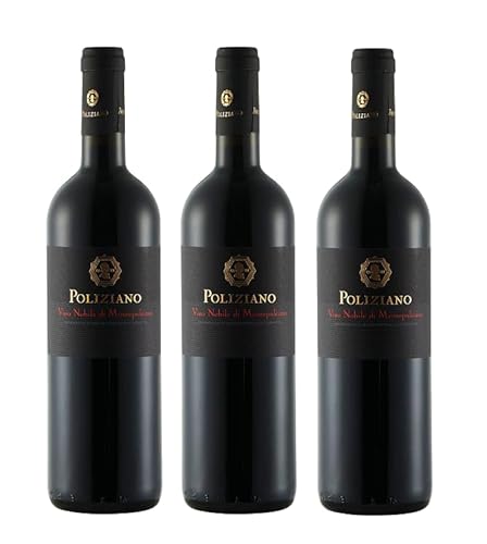 3x 0,75l - 2021er - Poliziano - Vino Nobile di Montepulciano D.O.C.G. - Toscana - Italien - Rotwein trocken von Poliziano