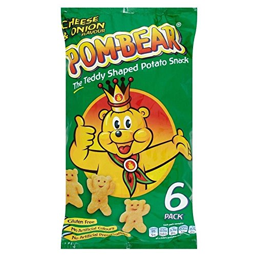 Pom- Bär Kartoffelsnacks - Käse Und Zwiebeln (6X19G) von Pom Bear