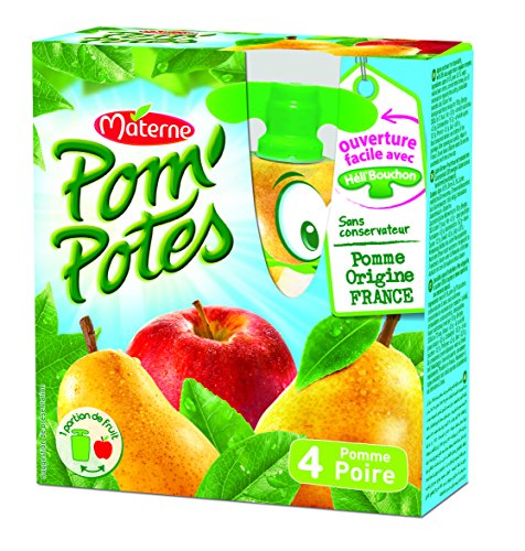 Pom'Potes Apfel-Birne - 4 x 90 g von Pom'Potes