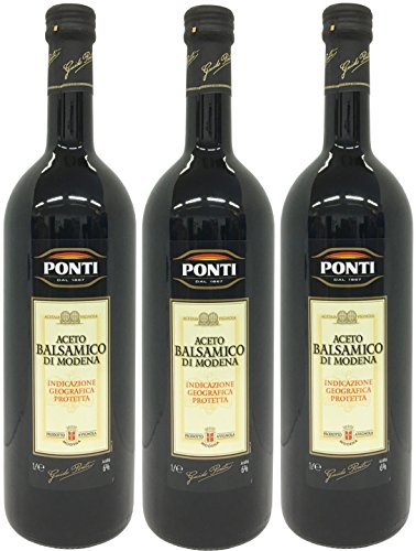 Ponti Aceto Balsamico di Modena IGP (3 X 1L) - Balsamessig aus Modena von Ponti