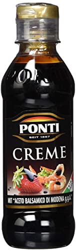 Ponti, Balsamic Vinegar of Modena I.G.P. Glaze, Ideal for All Recipes, Full and Sweet and Sour Taste with Moderate Acidity, 100% Made in Italy, 250 g set von Ponti