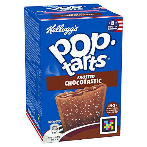 Kellogg's Pop Tarts Frosted Chocotastic (8 Stk.) – süßer Snack für den Toaster – gefüllte Mini Cakes mit leckerem Schoko-Geschmack – heiß oder kalt ein Genuss von Pop Tarts