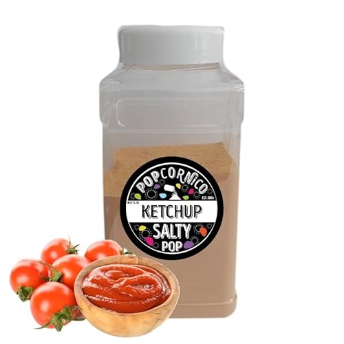 Ketchup Geschmacksulver 500 g – Salty Pop, Perfekt für Popcorn, Chips, Kartoffelspiralen von Popcornico