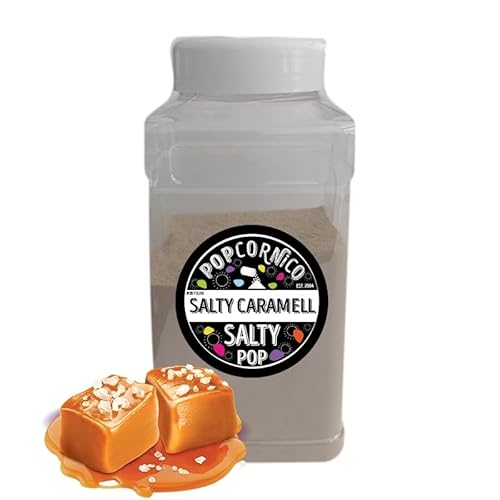 Salted Caramel Gewürzpulver 500 g – Salty Pop, Perfekt für Popcorn, Chips, Kartoffelspiralen von Popcornico