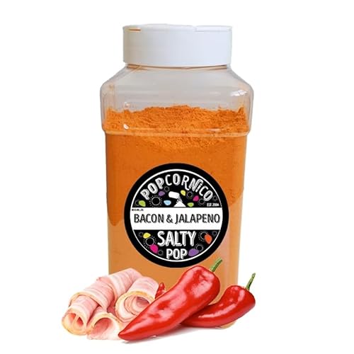 Speck und Jalapenos Gewürzpulver 500 g – Salty Pop, Perfekt für Popcorn, Chips, Kartoffelspiralen von Popcornico