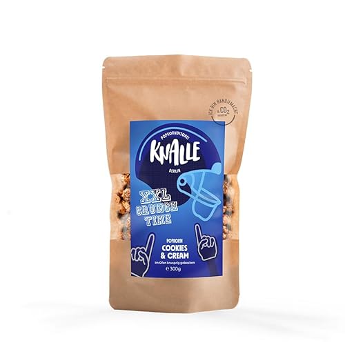 300g XXL Tüte – Cookies & Cream Popcorn von Popkornditorei Knalle