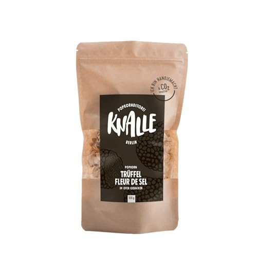 Popkornditorei Knalle - Trüffel Fleur de Sel Popcorn Snack - knusprig duftend gebacken, handgemacht in Berlin aus besten Zutaten, 100g von Popkornditorei Knalle