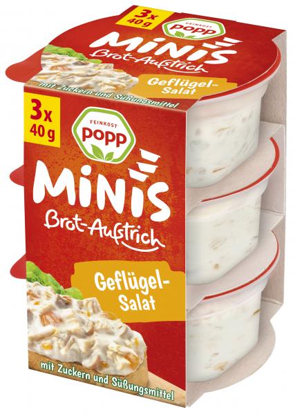 Popp Brotaufstrich Geflügelsalat Minis von Popp