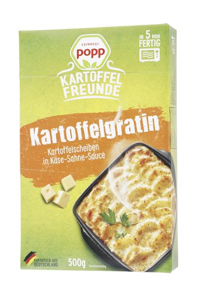 Popp Kartoffelgratin Kartoffelscheiben in Käse-Sahne-Sauce von Popp