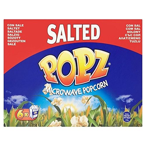 Popz Gesalzen Mikrowellen-Popcorn 6 X 90 G von Poiget