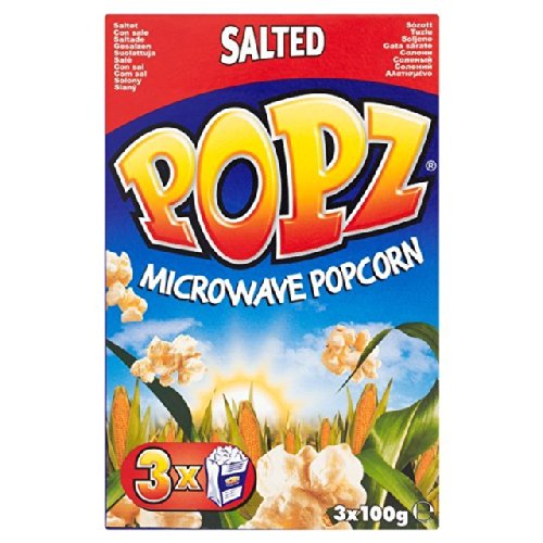 Popz Microwave Salted Popcorn 3 X 100G von Popz