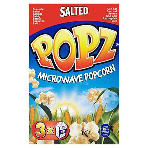 Popz Mikrowellen-Popcorn Gesalzen 3 X 90G von Popz