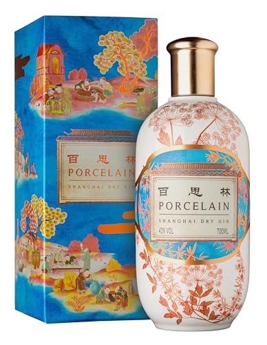 Porcelain Shanghai Dry Gin, 0,7l im Geschenk-Karton von Porcelain