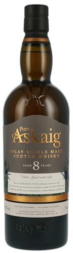 Port Askaig | Single Malt Whisky | 700 ml | 45,8% Vol. | Unvergleichliches Aroma | Stark rauchige Aromen | Charakter mit maritimen Noten von Port Askaig