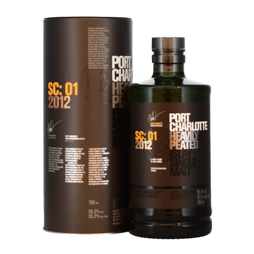 Port Charlotte SC:01 Heavily Peated Islay Single Malt 2012 55,2% Vol. 0,7l in Tinbox von Hatov