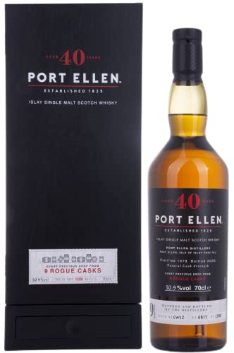 Port Ellen 40 Years Old 1979/2020 9 Rogue Casks 50,9% Volume 0,7l in Geschenkbox Whisky von Port Ellen