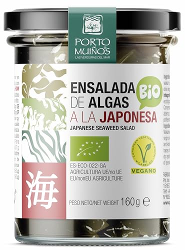 JAPANISCHER SALAT MIT MEERESALGEN IN SALZLAKE BIO 160 g (110 g) - PORTO MUINOS von Porto Muiños