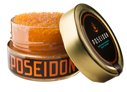 Poseidon - Kaviarperlen von Bottarga [100 g] Hergestellt aus Deluxe Bottarga von Sardinien [Italien] [Premium Caviar Alternative] Kosher von Poseidon