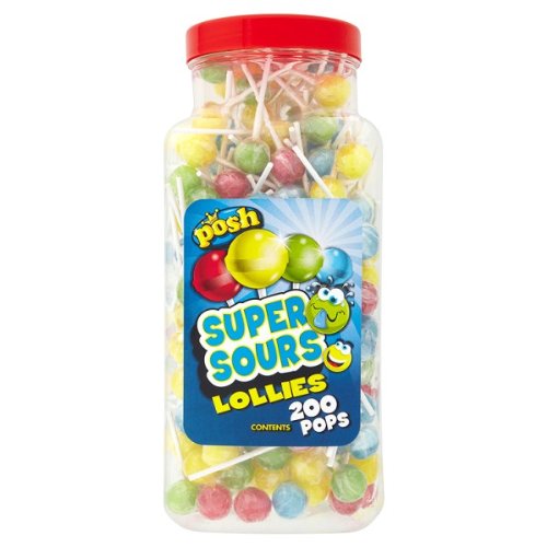 Posh Super-Sours Lollies 200 Pops von Posh