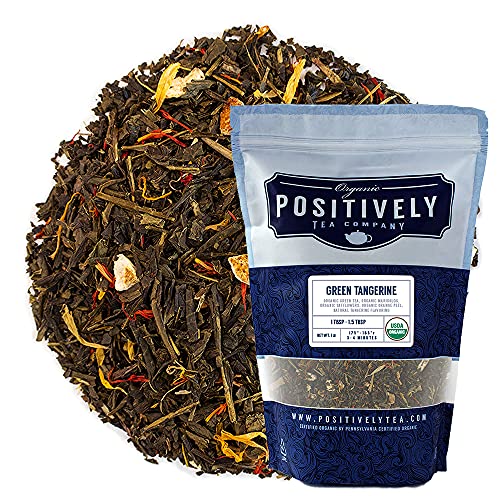 Organic Positively Tea Company Grüne Mandarine, grüner Tee, lose Blätter, 473 ml von Positively Tea