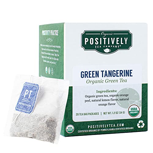 Organic Positively Tea Company Grüner Teebeutel, grüne Mandarine, 20 Stück von Positively Tea