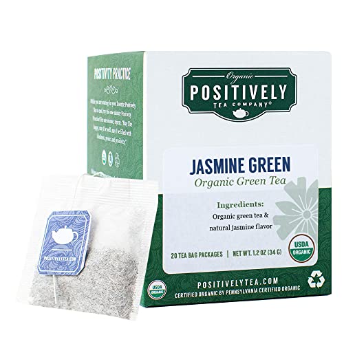 Organic Positively Tea Company Jasmin-Grüntee-Beutel, 20 Stück von Positively Tea