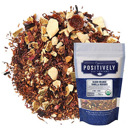 Organic Positively Tea Company Rooibos-Tee, Blutorange, Vanille, lose Blätter, 118 ml von Positively Tea