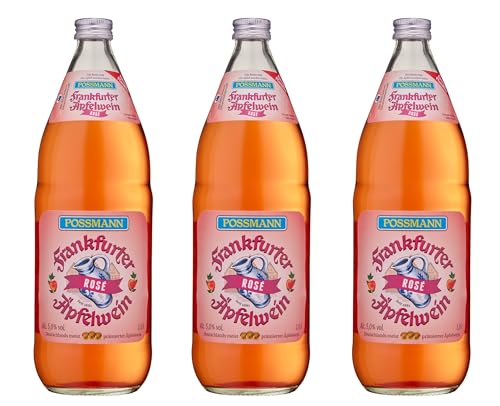 Possmann Apfelwein Rosé Schwarze Johannisbeere 3 x 1,0 Liter inkl. 0,45€ MEHRWEG Pfand von Possmann