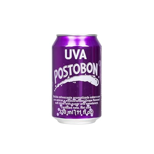 POSTOBON Uva - Traube-Erfrischungsgetränk - Gaseosa Uva Dose 330ml von Postobon