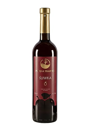 Potęga Tradycji - Pflaumenwein - 750ml - 13% - Pflaumen - Pflaumen-Früchten - Rotwein - Süß - Natürlich - einzigartiger Geschmack, beeindruckendes Aroma - Traditionell - Fruchtig - Vitalität - Vitamin von Potęga Tradycji