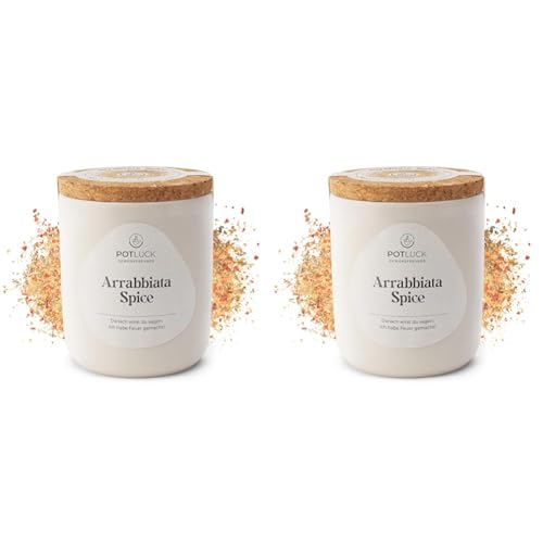 POTLUCK | Arrabbiata Spice | Gewürzmischung im Keramiktopf | 70g | Vegan, glutenfrei und mit natürlichen Inhaltsstoffen (Packung mit 2) von Potluck Gewürzfreunde