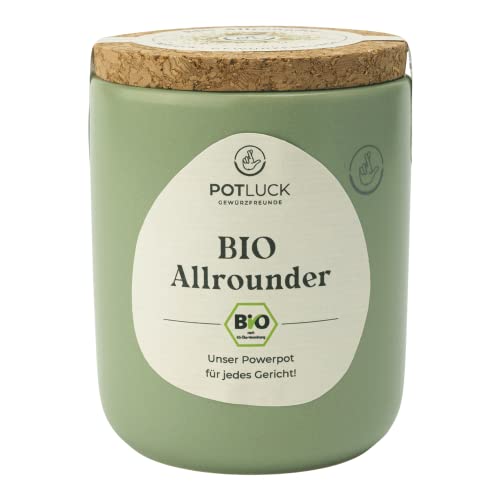 POTLUCK | Bio Allrounder | Gewürzmischung im Keramiktopf | 100g | Vegan, glutenfrei und mit natürlichen Inhaltsstoffen von POTLUCK Gewürzfreunde