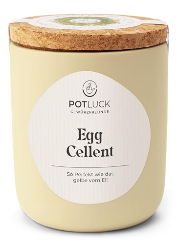 POTLUCK I Egg Celent I Gewürzmischung für Rührei, Omelette und als Topping I 85 g im Keramiktopf von Potluck Gewürzfreunde