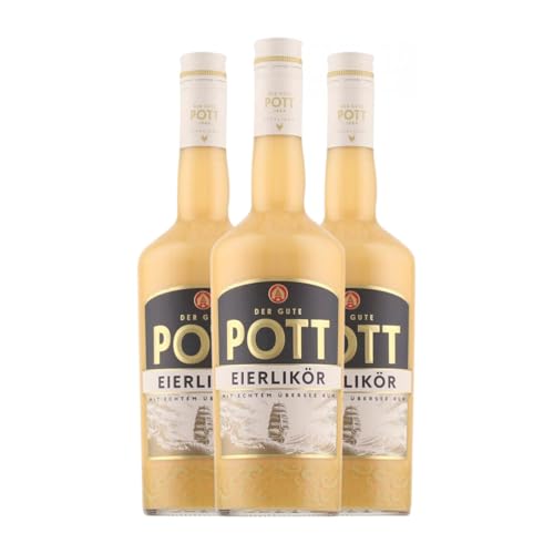 Liköre Pott Eierlikör 70 cl (Karton mit 3 Flaschen von 70 cl) von Pott