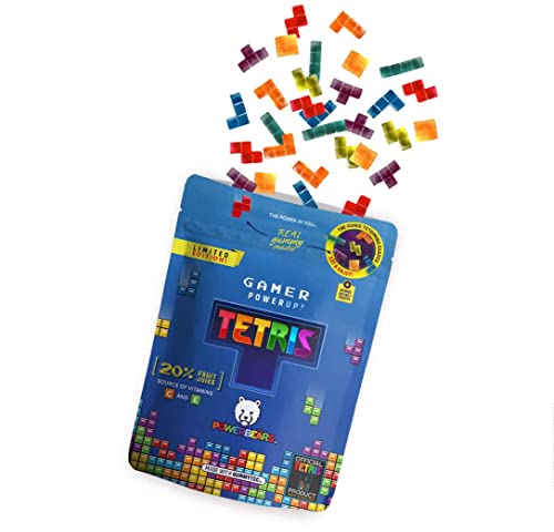 Powerbeärs Gamer PowerUP Fruchtgummis Tetris : 1 Packung von Powerbeärs