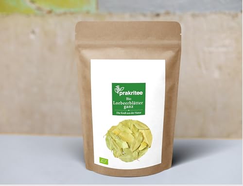 BIO Lorbeerblätter ganz 50g | Lorbeerblätter ganz | Nachhaltig und biologisch angebaut | Lorbeerblätter | ORGANIC Laurel leaves whole | DE-ÖKO-044 von Prakritee