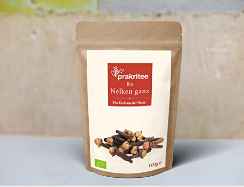 BIO Nelken 100g | Nelken ganz | Gewürz | ORGANIC Cloves whole | Spices | 100g | DE-ÖKO-044 von Prakritee