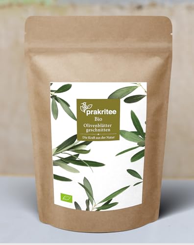 BIO Olivenblätter geschnitten 100g Biologisch angebauten Olivenblätter Tee Herbal Tea ORGANIC Olive leaves cutted DE-ÖKO-044 von Prakritee