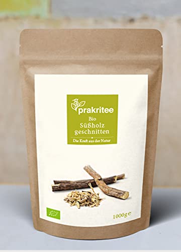 BIO Süßholz 1000g Süßholz geschnitten Nachhaltig und biologisch angebaut Gewürze ORGANIC Licorice root cutted Licorice DE-ÖKO-044 von Prakritee