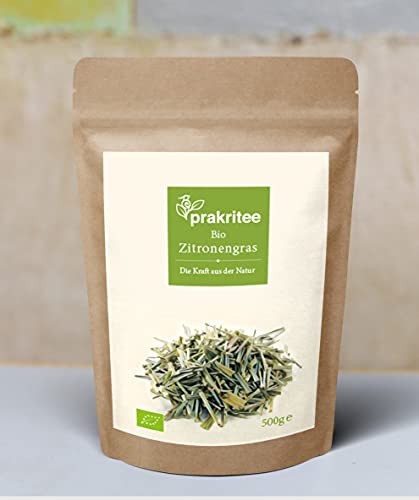 BIO Zitronengras 500g | Zitronengras | Traditionelle Art angebaut | Nachhaltig und biologisch angebaut | ORGANIC Lemongrass | Kräutertee | Herbal tea | DE-ÖKO-044 von Prakritee