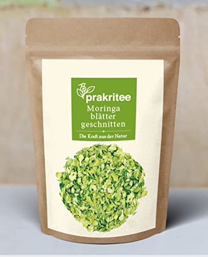 Moringablätter Tee 250g | Blätter der feinsten Qualität | Moringa | Baum des Lebens | Beste Qualität Moringablätter geschnitten | von Prakritee