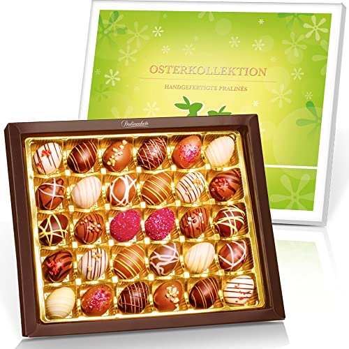 Pralinenbote - Osterkollektion mit 30 handgefertigten Pralinen Eiern deutscher Chocolatiers, das Pralinen Geschenk zu Ostern, 370g (Ostern, 30 Pralinen) von Pralinenclub