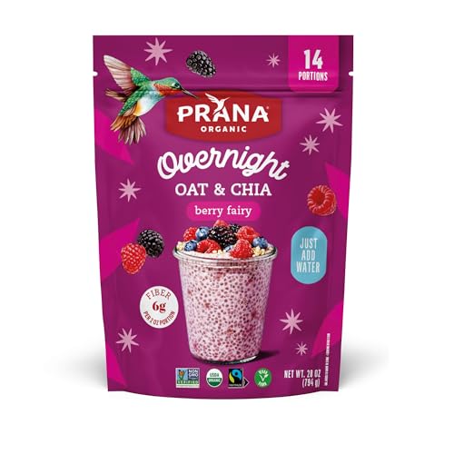 PRANA BIO ÜBERNACHT HAFER UND CHIA-BEERENFEE von Prana