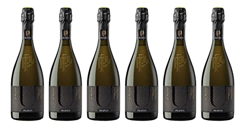 6x 0,75l - Prapian - Col de L'Utia - Prosecco Spumante - extra dry - Proseccco Valdobbiadene Superiore D.O.C.G. - Italien - Schaumwein trocken von Prapian